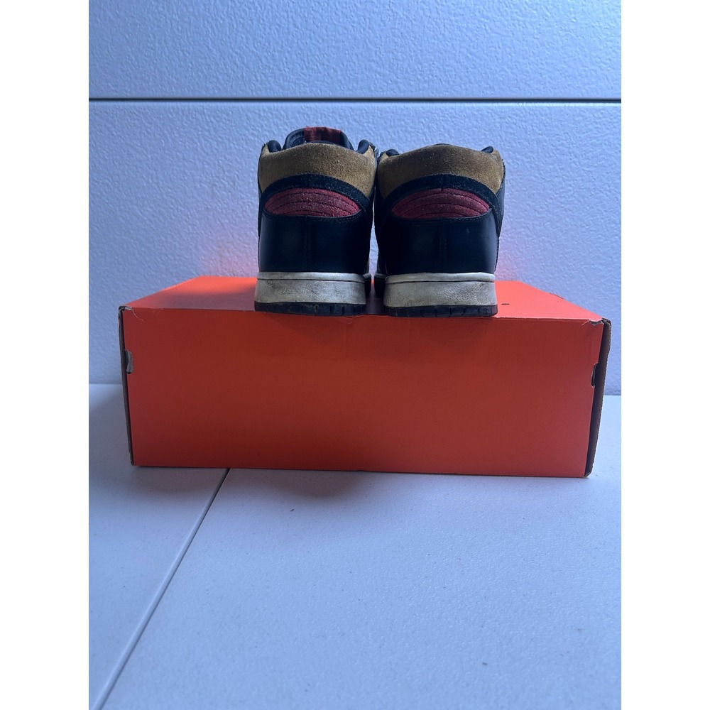 Nike SB Dunk Mid Dark Obsidian Gold Size 10.5 #Z206 - Picture 4 of 6